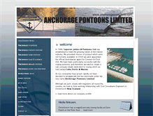 Tablet Screenshot of anchoragepontoons.com